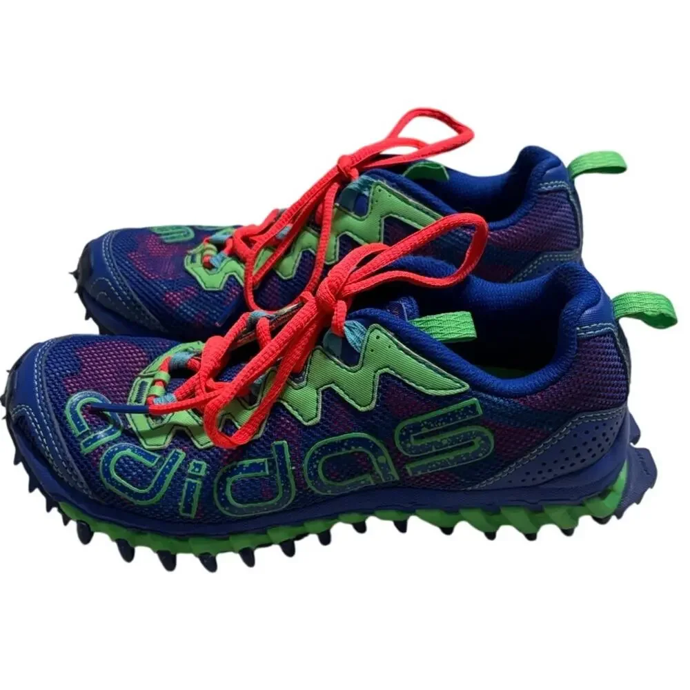 Adidas Vigor TR 3 Trail Running Shoes Women's Size 6 Blue Sneakers Colorful